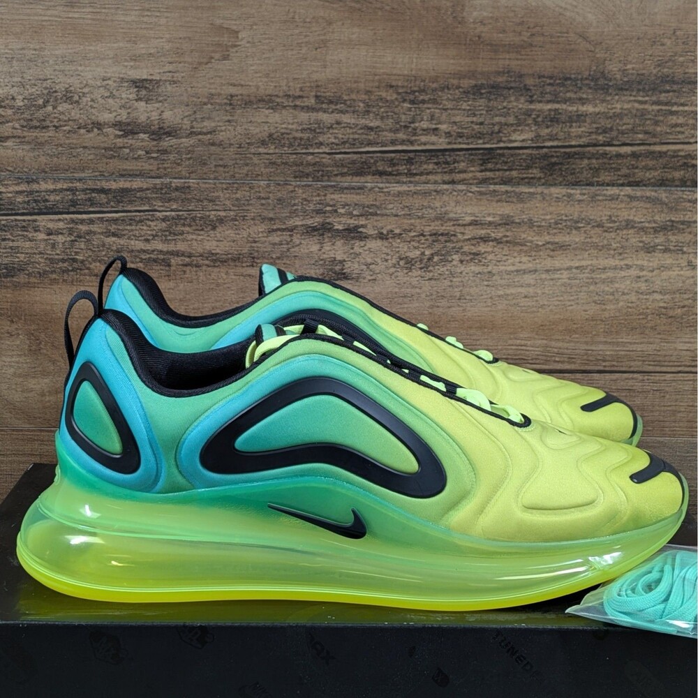 Nike Air Max 720 Men's 11 Volt Green Glow Black Shoes AO2924-701